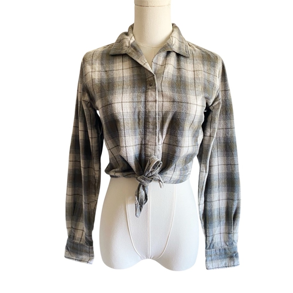 Harley-Davidson Plaid Tie-Front Flannel Shirt